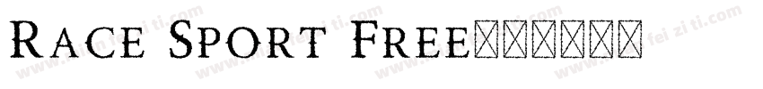 Race Sport Free字体转换